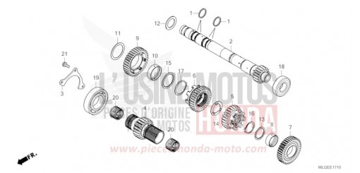 TRANSMISSION (MAINSHAFT) (DCT) CRF1100D4P de 2023